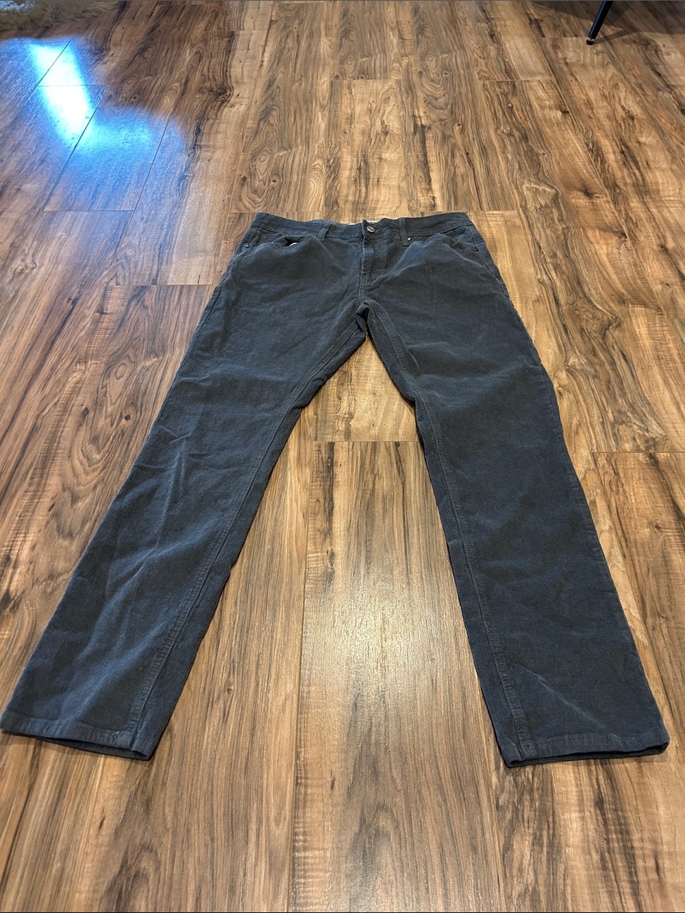 Tailor Vintage Black Corduroy Straight-Leg Pants